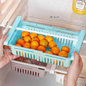 Refrigerator Storage Basket Draining Storage Basket Easy To Store Bakul Simpanan Penyaliran Large Capacity