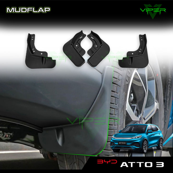 BYD Atto Rubber Mudflap Mudguard Splash Guard Fender Protector Mud Flap  Tyres Accessories Lazada