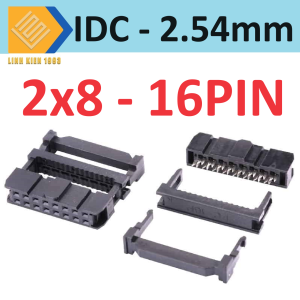 [ 2 BỘ ] Đầu nối IDC16 chân 2x8 pin khoảng cách chân 2.54mm loại cắm đực