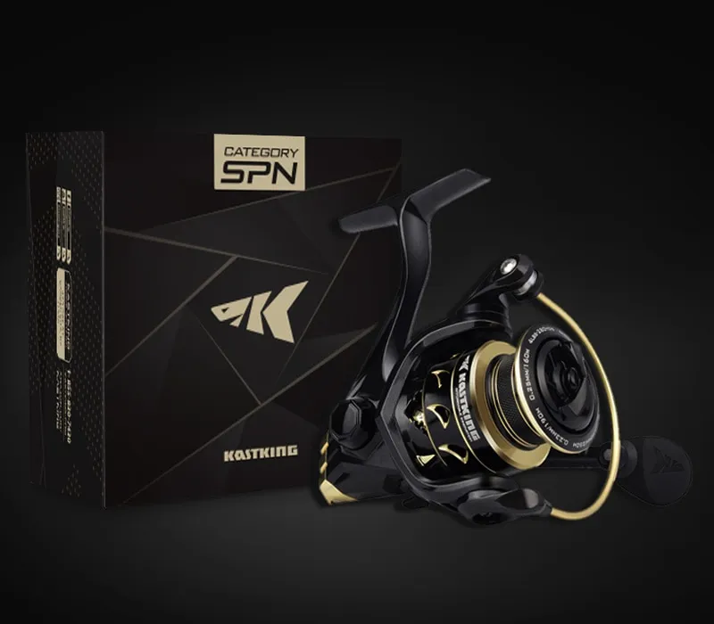 KastKing Valiant Eagle Gold Spinning Reel 6.2:1 High-Speed Gear Ratio  Freshwater and Saltwater Fishing Reel 7+1 Ball Bearings