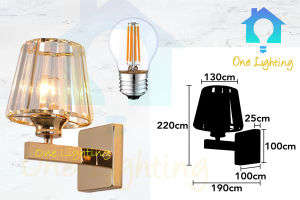 NEW Crystal Modern wall light  design for decoration home gold   Lampu dinding Lampu hiasan SINGLE /DOUBLE