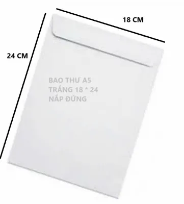 Bao thư trắng 18*24 (xấp 100 cái)