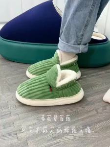 Crestar Winter Plush Slippers For Women New Comfort Keep Warm Home Cotton Shoes Outdoor Simple Solid Color Casual Slippers2026