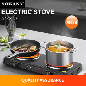 Sokany เตาไฟฟ้า เตาแม่เหล็กไฟฟ้า กำลังไฟ 2000W 2หัว เตาพกพา อุปกรณ์ห้องครัว กำลังไฟสูง Electric Stove