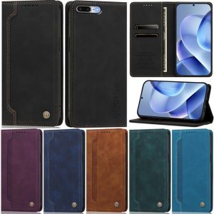 Luxury Business Case For iPhone 8 7 6 Plus XR XS Max 12 Pro Max 13 12 Mini 14 Pro Stand Wallet Phone Cover Cases