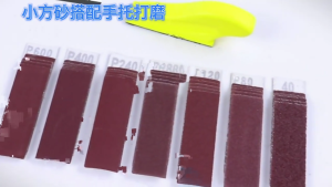 Khối mài bóng cầm tay 71PCS nhỏ Sander thủ công giấy nhám ngón tay Sander Essential cho chế biến gỗ và sửa chữa ô tô