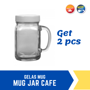 2 Pcs Gelas Kaca Unik Cafe Drink Jar Harvest Kedaung Model Toples Ukuran 450ml Besar Jumbo Cantik Aesthetic Motif Polos Tinggi Cocok Untuk Milkshake kopi Jus Teh Sirup Di Rumah Restoran Harga Murah Lusinan Tebal
