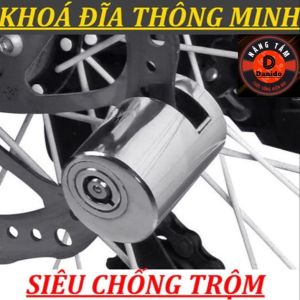 Khóa phanh đĩa xe máy chống trộm khoá phanh đĩa chất liệu 100% thép nguyên khối siêu bền chống gỉ cho moto xe máy xe đạp D Danido