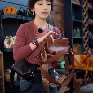Popular style vegetable-tanned leather versatile new genuine leather womens bag top-layer cowhide shoulder and crossbody bag with wide shoulder strap sailing bag