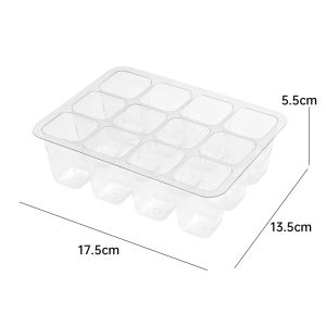 6/12 Holes Plastic Starter Trays Vegetable Germination Propagation Nursery Pot Reusable Garden Plant Flower Seedling Boxes