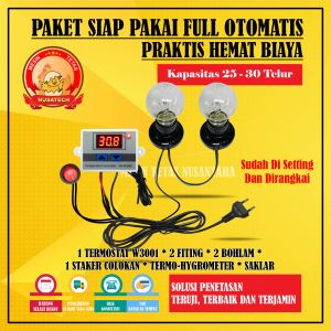 Paket Siap Pakai W3001 Kapasitas 20 Sampai 30 Butir Telur Mesin Tetas