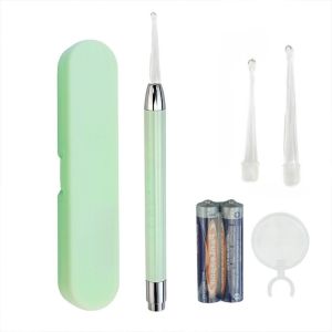 4 Pcs Set Baby Ear Cleaning Tools Luminous Ear Spoon With Magnifying Glass Kids Earwax Remover