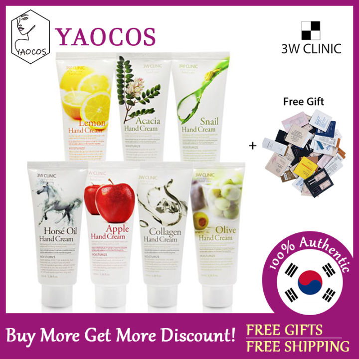 [3W CLINIC] Moisturizing Hand Cream 100ml - 7 Options | Lazada Singapore