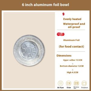 KS nồi chiên ít dầu đặc biệt lá thiếc Bát hộ gia đình chịu nhiệt độ cao lá đĩa Lò nướng dày giấy bạc Bát khay thiếc