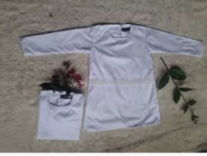 Setelan Hitam Putih Anak plus Hijab/Gamis anak perempuan 4-13 tahun/Baju hitam putih anak perempuan