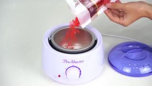 Lioraliving Hair removal wax set 1 white Pro100 wax warmer + 100 g wax pellets + 10 wax scrapers