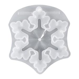 DIY Xmas Ornaments Epoxy Resin Mold 3D Mirror Snowflake Christmas Pendant Resin Mold Silicone Mold DIY Mold Tool