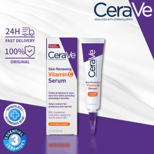 CeraVe Skin Renewing Vitamin C Serum Dark Spot Wrinkles Remover Whitening Lighten skin tone 30ML