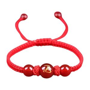 Adjustable Red String Bracelets Chinese Snake Charm Bracelet Braided Rope Bracelet Suitable for Fashion Enthusiasts