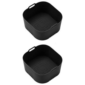 2Pack Silicone Liners Nonstick Air Fryers Cooking Mats Multifunctional Silicone Air Fryers Pads Silicone Air Fryers Tray