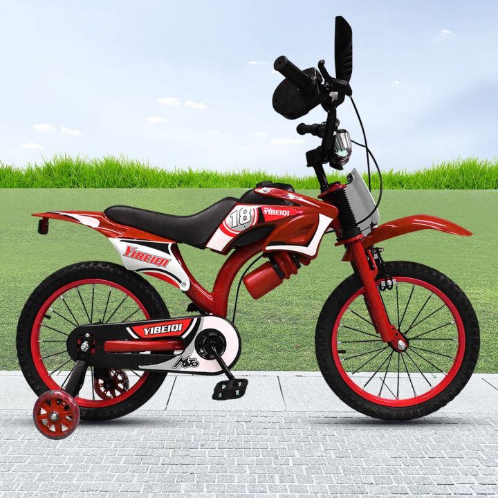 Japan Kid's Bicycle Mounn Bike 16 Inch with Auxiliary Wheels Boys and