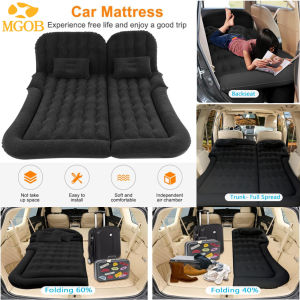 Multi-purpose Inflatable Car Bed Portable Car Mattress Air Cushion Camping Mattress Inflatable Mattress Travel Childrens Car Air Cushion with Pump