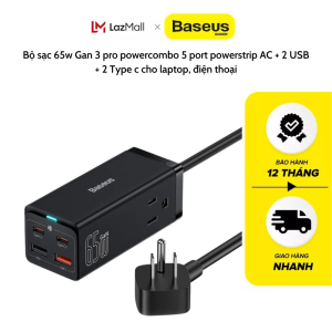 Củ sạc Baseus GaN5 Pro Desktop Fast Charger 1U+2C+HDMI 67w