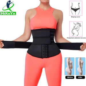 HIKAYA Postpartum Belly Wrap Belt Women S Waist Shaping Trainer Quick Sweating Weight Loss Waistband Women Tummy Control Slimming Belt