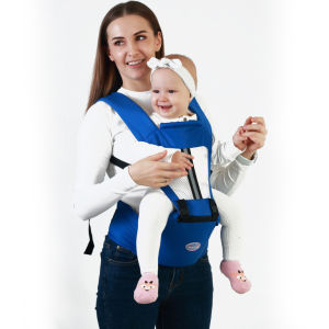 เป้อุ้มเด็ก เป้อุ้มเด็กสะโพกอเนกประสงค์ สลิงอุ้มเด็กแรกเกิดตามหลักสรีรศาสตร์ สายรัดปรับได้พร้อมกระเป๋า กระเป๋าเป้สลิงที่ระบายอากาศได้สบายกระเป๋าสะพายข้างสไตล์จิงโจ้สำหรับ 0-3 ปี Baby Carrier Multifunctional Baby Hip Seat Carrier Ergonomic Infant Newbron C