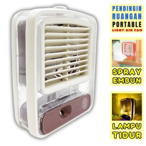 Ac portable Super dingin ac mini untuk kamar lampu tidur kamar portable aesthetic Kipas angin portable charger Pendingin Ruangan Light Air Fan