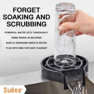 Free Gift Sueea® Rinser Press Type Automatic Cleaner High Pressure Water Glass Rinser for Bar Coffee Shop Cleaning Tools Dropshipping