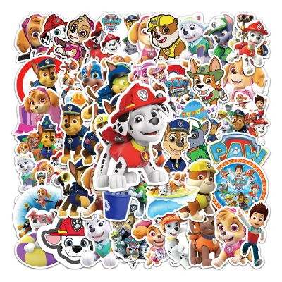 Adorable PAW Patrol Stickers for Kids DIY/50Pcs Cartoon Sticker/Graffiti Craft Decal for Scrapbooks/ Helmet Guitar Skateboard Phone Case Laptop Stickers