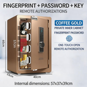 【24 Month Warranty】Office Safe Box 20/45/60cm Small Anti-theft Alarm Bedside Cabinet Storage Password+Key