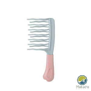 หวีผมลอน ฟันหยักสองแถว ป้องกันไฟฟ้าสถิตย์ 1 ชิ้น Curly hair comb Makayo