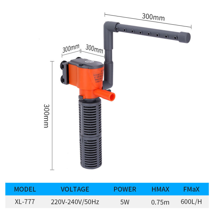 Bảy Master 3W 5W 3 trong 1 Mini nội bộ Bộ lọc nước bể cá Bộ lọc nước bể ...