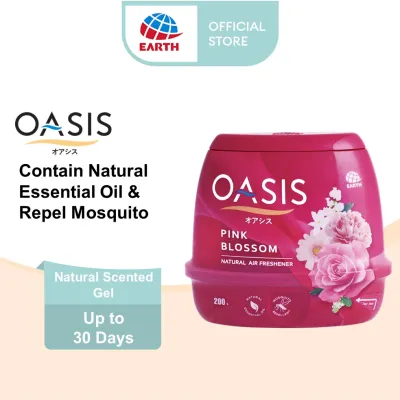 OASIS Air Freshener Gel Mosquito Repellent With Natural Essential Oil Pewangi Rumah 200g
