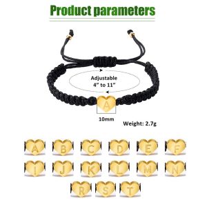Gelang Inisial Gelang Alfabet Gelang Tali Liontin Gelang Huruf Inisial Gelang Nama Gelang Couple Bracelet Gelang Pasangan Gelang Tali Kepang