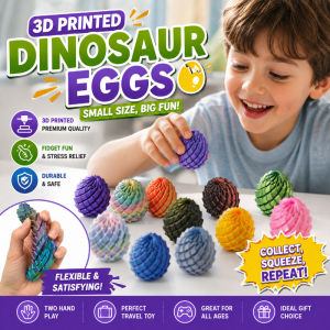Articulated Dragon Egg Fidget Toy 3D Printed Movable Joint Dragon Figure Desk Stress Relief
