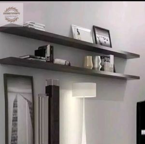 rak dinding melayang panjang 100cmx12cmx2cm ambalan kayu serbaguna rak tempel tembok tempat buku