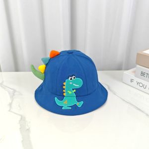 DOOUR Wide Brim Baby Bucket Hat Cartoon Dinosaur 3D Kids Panama Sun Hats Casual Wear Sun Protection 3D Cartoon Hat Summer Season