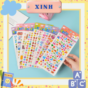 Set 10 Tờ Sticker nổi 3D nhiều chủ đề cho bé trang trí
