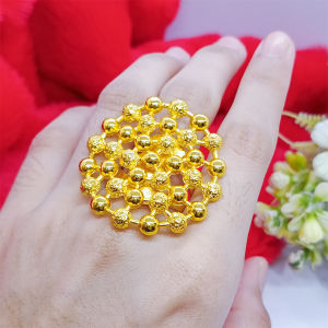 Rings Cincin Aksesoris Motif Bunga Kendari Terbaru Cantik Perhiasan Dubai Lapis Emas 24K Gold Fashion Xuping