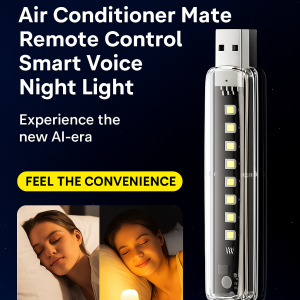 Smart Voice Air Conditioner With Night Light Voice Commands And Heart Controlled Warm Light Soft Night Light To Help You Sleep智能语音空调伴小夜灯