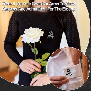 Brooch Clothing and Accessories Chest Ornaments Colorful Ribbons Rest in Peace Conveying Condolences