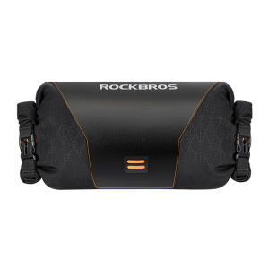 ROCKBROS Bike Front Tube Bag Storage Roll Bag Waterproof Bicycle Handlebar Basket Pack Portable Large Capacity Cycling