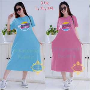 Dress Wanita Good Morning / Dress Kekinian 3 Ukuran L XL XXL / Dress Rumahan / Dress Harian babyterry