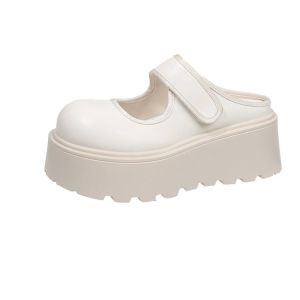 British Style Big Head with Slippers Womens New Spring Small Man To Increase A High Foot