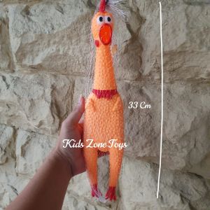 KZT Mainan Ayam Karet Teriak Kecekek Screaming Chicken Shrilling Size L Squeaky