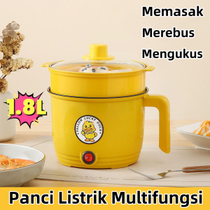 Panci Listrik serbaguna Hemat Listrik 450W/Elektik Cooker Mutifunsi/Anti lengket