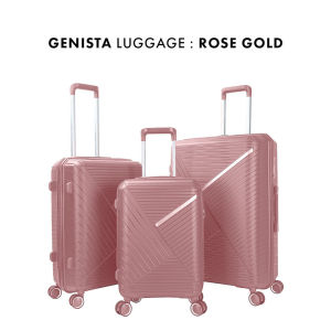 ⚡️LIKE BUG⚡️GENISTA Travel Luggage Beg Bagasi Lightweight 4 Wheels 360 Rotation Luggage PP Zipper Suitcase for Business Trips